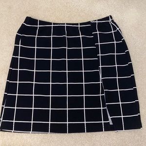 Selling a skirt with a small slit in it.
